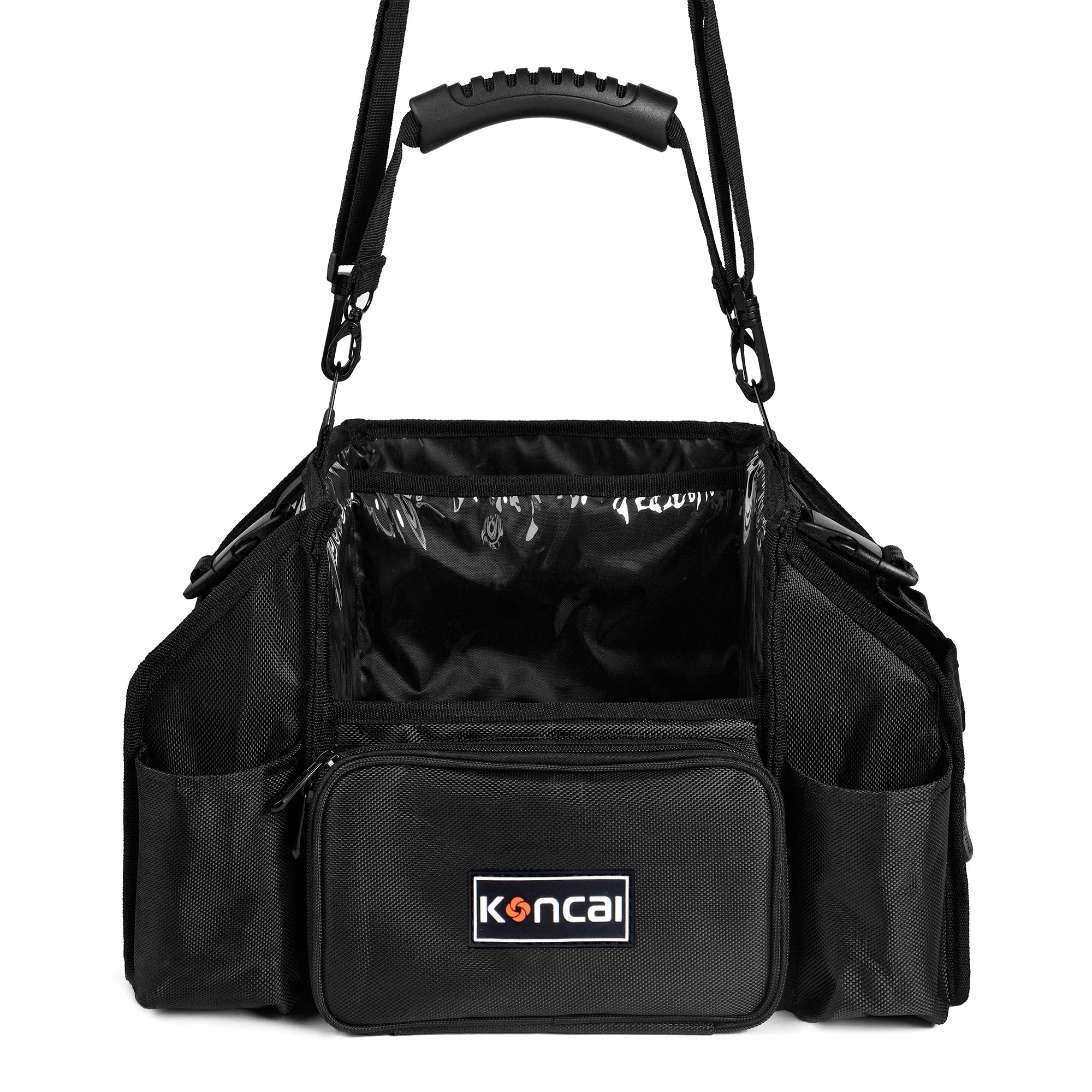 KONCAI Custom 2 in 1 Transparent Polyester Cosmetic Makeup Bag Waterproof Travel Large Capacity Cosmetic Organizer