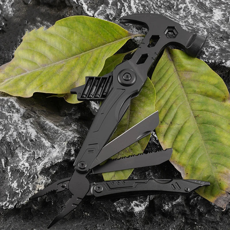 Professional Portable Multitool Pliers 12 1stainless Steel Multifunction Hammer Aluminum Handle for Camping Survival Accessories