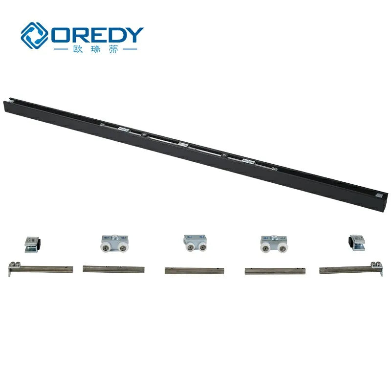 Automatic Magnetic Suspension Sliding Glass Door Modern Design with Finished Surface for Hotel Use Factory Direct Sales