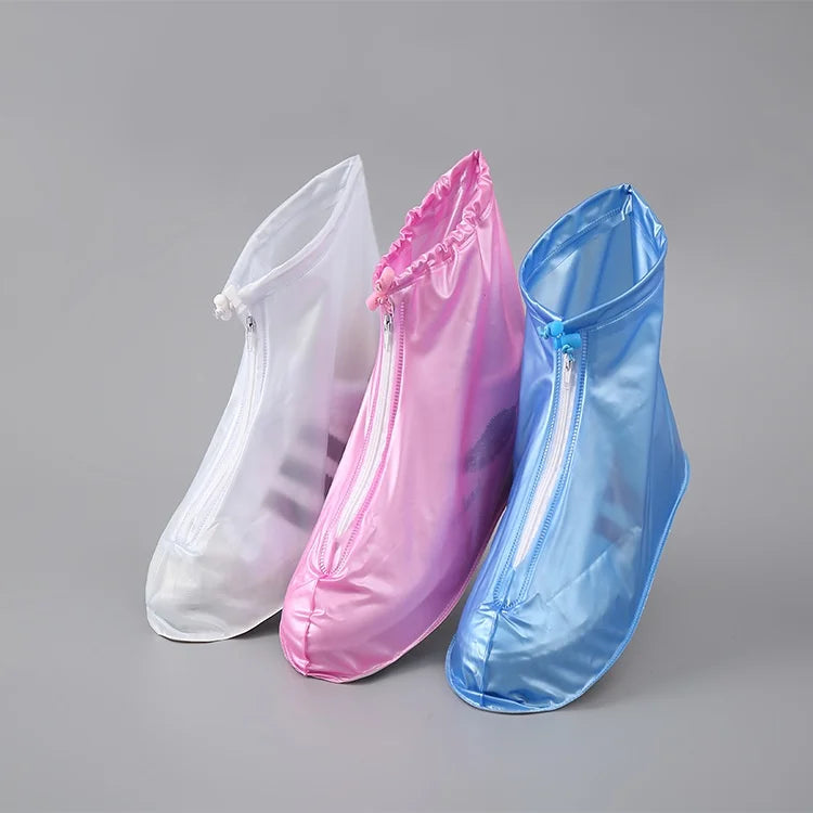 Wholesale PVC Waterproof Rain Boots Thickened Non-Slip Outdoor Cycling Rain Gear for Men Women Rain Shoe Covers