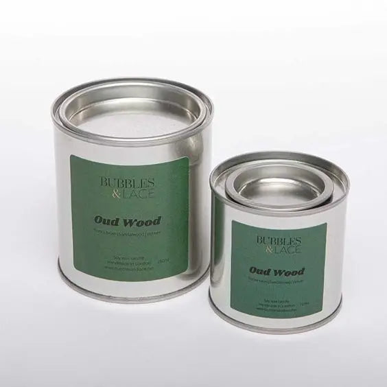 Custom Sticker Empty Metal Container Colorful Sticker 4Oz 8Oz Silver Candle Tins With Lever Lid