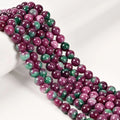 Best Quality Ruby Zoisite Color Dyed Jade Smooth Round Low Price Beads for  Jewelry Making Size 6mm 8mm 10mm