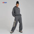 Women's Tracksuit 2025 Custom logo Sweatsuits Cotton Joggers Set Women Two Piece Outfit Set Women Hoodie and Sweatpants Set