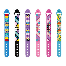 29 PCS ABS DIY Candy Color Building Block Fashion Wrap Bracelets for Children 6+ Years Kids Gift