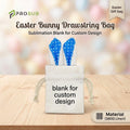Prosub Wholesale Multicolor Easter Bunny Bags 15x30cm Linen Sublimation Blanks with Drawstring