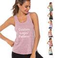 2024 Women's Sleeveless Vest Loose Fit Gym & Yoga Tank Top Custom OEM Sportswear Hot Selling Casual Style for Adults