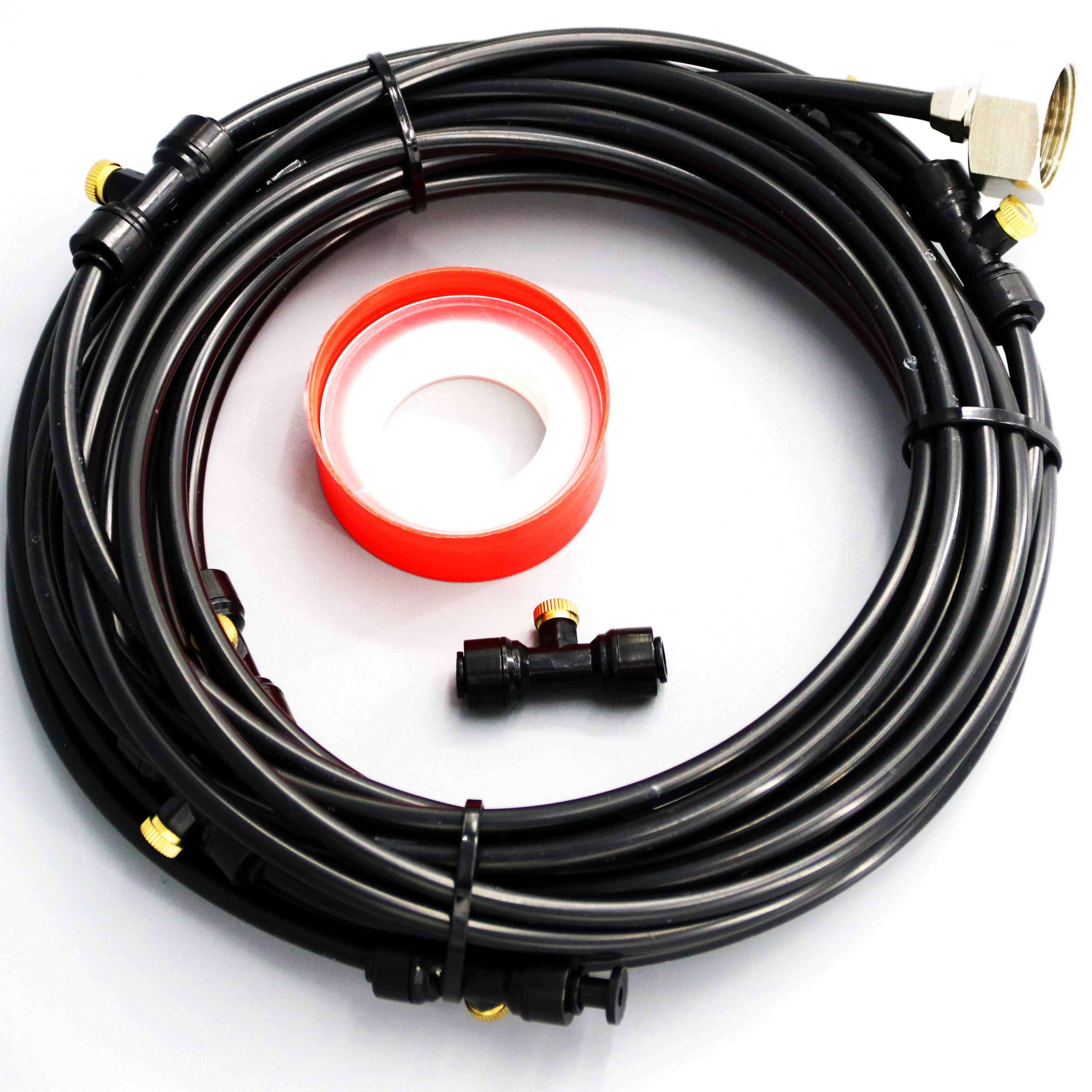 Garden Greenhouse Trampoline Outdoor Spray Cooling System 9M 15M 21M Spray Cooling Hose
