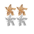52*55MM Big Flower Earrings Fashion Petal Bohemian Luxury Oversize Plant Leaf Earrings for Women Metal Jewelry