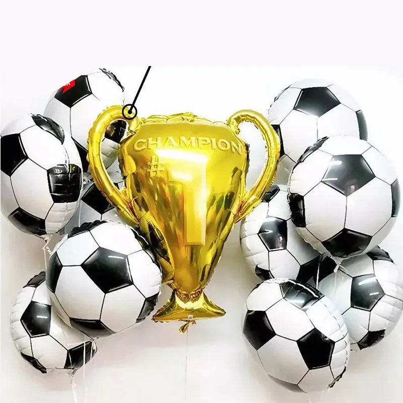 18-Inch Football Aluminum Foil Balloon None Printing Party Decoration Sets Champion Trophy Birthday