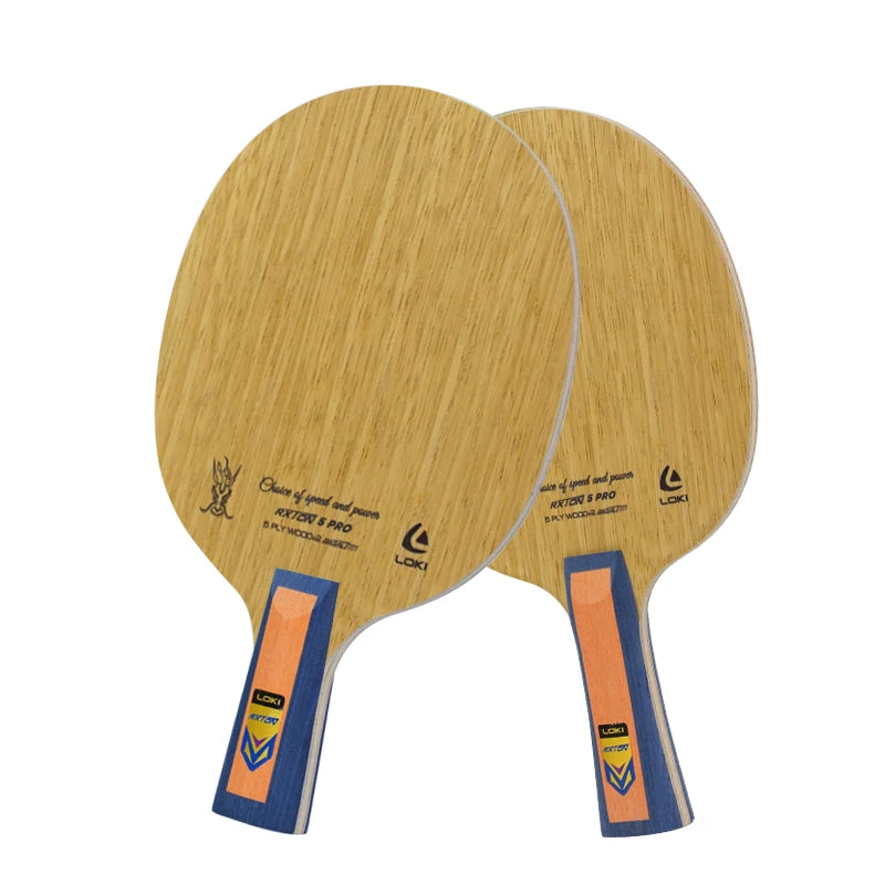 Loki Factory Price Rxton 5Pro 7 Layer Professional High Stability Fibre Table Tennis Blade for Match