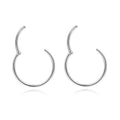 16/18/20g 0.8/1.0/1.2mm 6mm-16mm Hinged Clicker Segment Cartilage Earrings Hoops Nose Tragus Helix Piercings 316l Surgical Steel