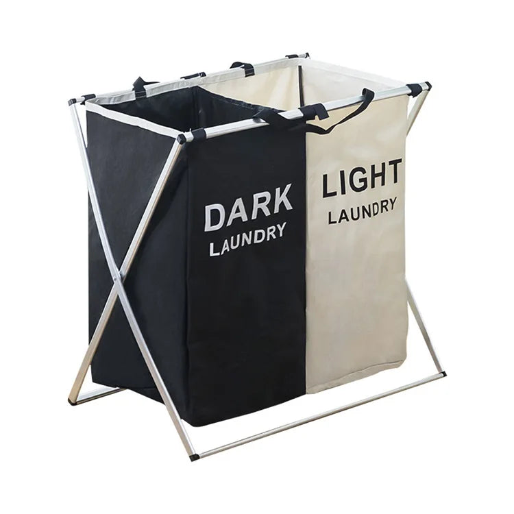 600D Oxford Foldable Laundry Baskets Large Capacity Laundry Basket Laundry Organizer Storage Divider with Lid