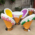 Support Customized Giant Doughnut Candy Statues/candyland Ice Cream Seats Sculpture Decorations