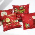 Christmas Pillow Cover New Linen Santa Claus Snowman Owl Festival Amazonn Hot Selling Cushion Cover Home Decoration Pillowcases