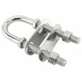 Marine Nut Bolt Double Snap Stainless Steel U-Bolt M8 M10 M12 Anti-Slip Ring Rigging Washer Saddle Ring Secure Snap-In Nut