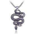 2021 Hot Snake Necklace Hip Hop Titanium Steel Necklace Stainless Steel Pendant Necklace for Men