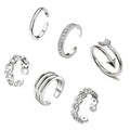 SC New Geometric Women Toe Rings Fashion Gold Silver Rose Gold Adjustable Toe Rings Personalized Arrows Flowers Heart Toe Rings