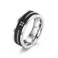 Alin Hot Sale Good Price Chunky Stainless Steel Crystal Stone Rings for Men Wholesale