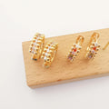 New Fashion in Stock Trending Cubic Zirconia Huggie Earrings 2026 Moissanite Cluster Hypoallergenic Earrings Charms for Jewelry