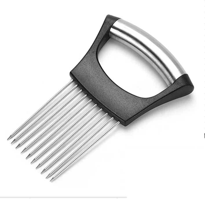 HelloWorld Holder Slicer Machine Food Grade Stainless Steel Onion Holder Cutter for Onion Slicing Tomato Potato