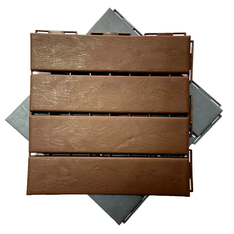 Patio Deck Tiles12"x12" Waterproof Outdoor FlooringPatio Floor Decking Tiles