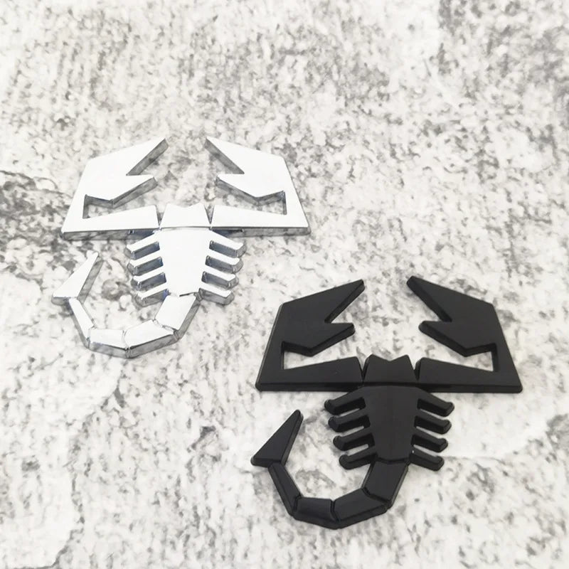 Car Refitting Metal Car logo 3D Metal Car Tail with Scorpion logo