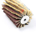 Zhenda OEM Best Sellers Strip Sisal Sander Paper Wood Polish Roller Brush