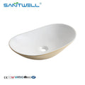 Easy Cleaning Glaze Above Counter Basin Sink for Hotel Villa