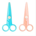 Safety Small Stationary Scissors for Kids for Handcraft Paper Cutting Cartoon-inspired Plastic Design for Students DIY Projects
