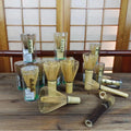 Custom Logo Japanese Traditional Matcha Ceremony Accessory Set Bamboo Chasen Tea Spoon Whisk Holder with Cup Customizable