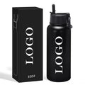 Customized Insulated Thermo Wide Mouth Sports Water Bottle Flask Double Wall Motivational Stainless Steel Sports Water Bottle