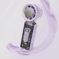 Portable Led Display Transparent Ice Cooling Rechargeable Mini Handheld Fan High Speed USB Cooler Hand Held Fan