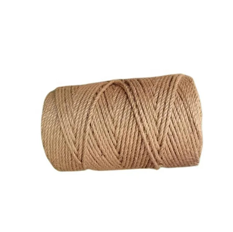 Free Sample 100% Natural Fiber Sisal Twine 3 Strands Twisted Jute Rope for DIY Crafts and Packaging