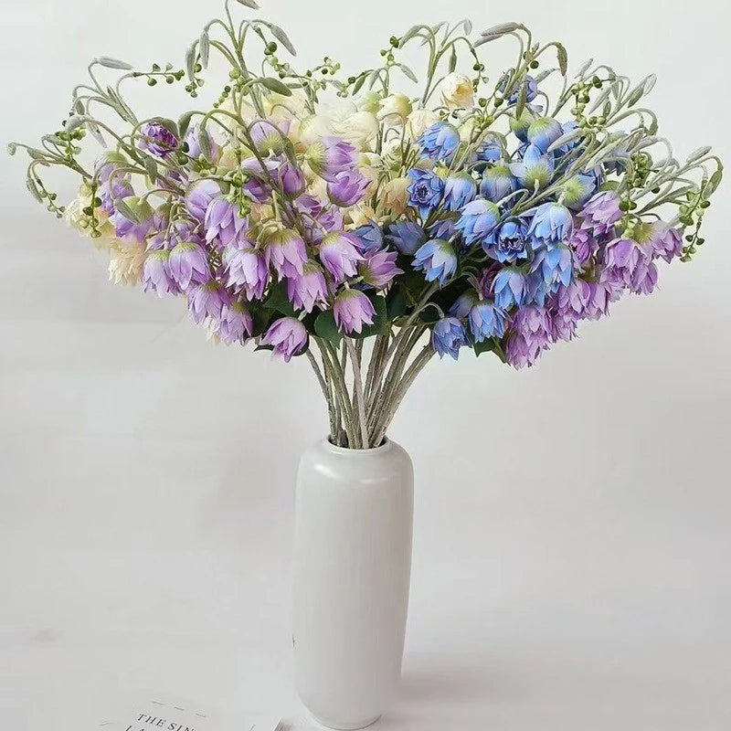 High Quality Artificial Silk Serruria Florida Wedding Flowers Blushing Bride Floral Arrangements Christmas Decorations Wholesale