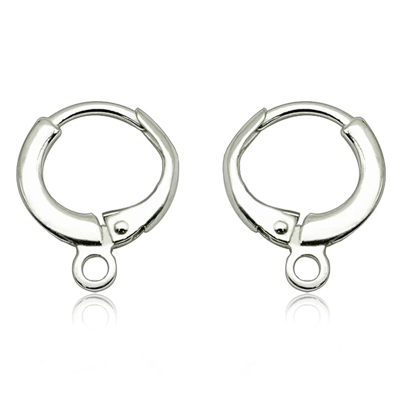 New Hot Selling DIY Custom Jewelry Findings Hoop Hook Component 925 Sterling Silver Earring Accessories