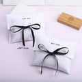 Reusable Small Cotton Twill Envelope Mirror Jewelry Pouch With Tie Custom Logo Printing Twill Dust Gift Flap Bag