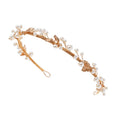 Handmade Tiara Women Headpiece Imitation Pearls Bride Headband Wedding Hair Accessories Crown for Party Prom