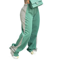 Good Quality Fashion Casual Sport Colorblock Baggy Comfy Long Pants for Women