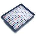 Plastic Rhinestone Stud Earrings for Women Hypoallergenic Earrings Set