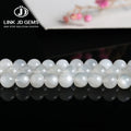 7A 5A 3A Natural White Moonstone 4/6/8/10MM Natural Loose Beads for Jewelry Making Necklace Bracelet Fashion DIY Accessories