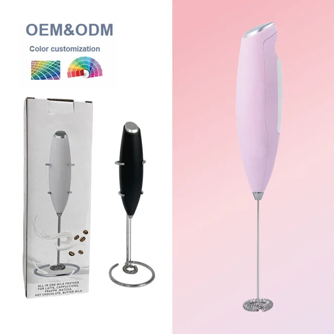 Pailite Eco-Friendly Coffee Whisk Handheld Food Mixer Mini Stainless Steel Electric Foamer Premium Milk Frother for Cafe Use