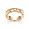 MSR-1380 Custom Jewelry for Wedding 18K Yellow Gold Engagement Rings Cushion Cut Lab Grown Diamond Ring