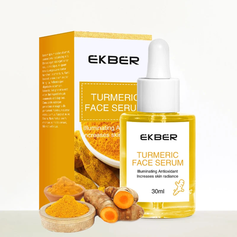 Multifunctional Ekber Turmeric Serum Face Care Anti Acne Anti-aging Relieve Pain Moisturize Repair Skin Care for Hair Growth
