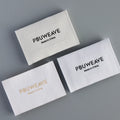 Factory Customized Various Woven Label Clothing Tag Satin Material Garment Number Labels