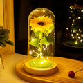 Send for Mom With Glass Cover Artificial Flowers Artificial Sunflower Soap Flower