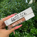 Custom Logo 7ml Lip Gloss Tube With Black Containers clear square Lip Glaze Lipgloss Tubes Liquid Eyeshadow Tubes