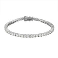 3MM VVS Diamond Chain Bracelet Moissanite Diamond Tennis Chain Bracelet Hip Hop 925 Sterling Silver for Women Bracelet Unisex ZG