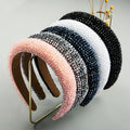 European American Fashion Style High Quality Elegant Beads Braided Handmade Sponge Eco-Friendly HT Brand Broadside Crystal Daily MegaBDM