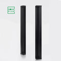 Doorplus Modern Minimalist Large Closet Door Handle Hidden Buckle Extendable Aluminium and Stainless Steel Screw Installation