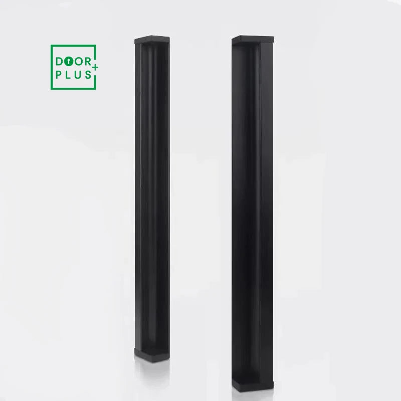 Doorplus Modern Minimalist Large Closet Door Handle Hidden Buckle Extendable Aluminium and Stainless Steel Screw Installation